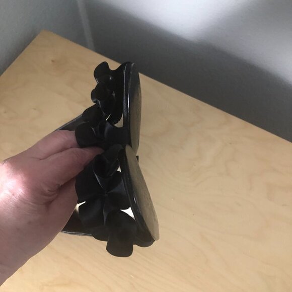 Tahari Sloan Satin Peep Toe Pumps - Whimsigoth Pin Up - Picture 9 of 14